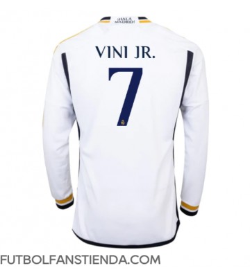 Real Madrid Vinicius Junior #7 Primera Equipación 2023-24 Manga Larga